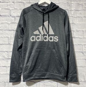 Adidas Gray Hoodie with White Logo